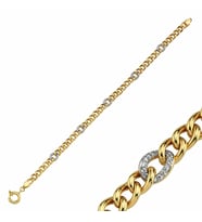 Altın Bileklilk 14K Gold Halat Tasarım (Çok Renkli)