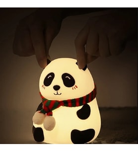Dokunmatik Karikatür Sensör Panda LED Gece Lambası USB Şarj Bebek Uyku Kreş Lamba
