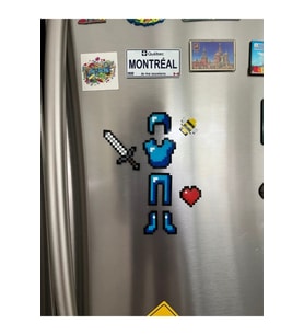 Minecraft Elmas Set Buzdolabı Magneti