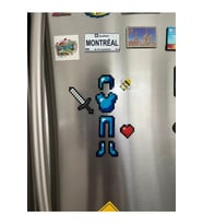 Minecraft Elmas Set Buzdolabı Magneti