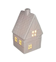 1 Adet 5x9cm Mini Seramik Ev Led Işıklı