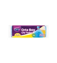 Güçlü Çöp Torbası Orta Boy 15'li 55 x 60 cm