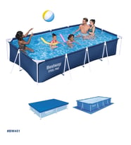 Bestway Dikdörtgen Prefabrik Havuz Set Bw451  (400 cm x 211 × 81 cm )