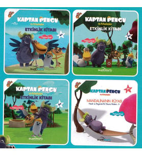 Kaptan Pegu ve Arkadaşları Etkinlikli 4 Kitap Seti