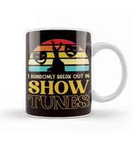 Randomly Break Out In Show Tunes Broadway Theatre Geek Kupa Bardak Porselen