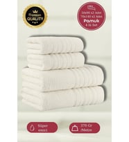 Dora 4'lü Banyo Havlusu Seti - 50x90 70X140cm x2 / 50x90cm x2 Cm