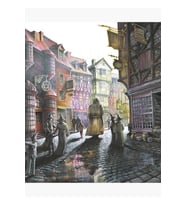Harry Diagon Alley Road Tablo Ahşap Poster Dekoratif