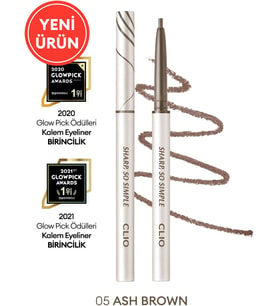 Suya Dayanıklı, İnce Uçlu Göz Kalemi Sharp So Simple Waterproof Pencil Liner (005 Ash Brown)
