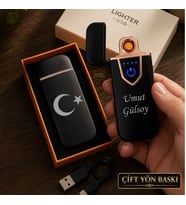 Kişiye Özel Mustafa Kemal Atatürk İmza Kocatepe ve Silüet Tasarım Seçenekleriyle İsme Özel Usb Şarjlı Çakmak - Hemen Kargo