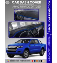 FORD RANGER (2018-2019) Torpido Örtüsü Ön Göğüs Koruma Torpido Koruma Tam Uyum Kaymaz Kolay Montaj