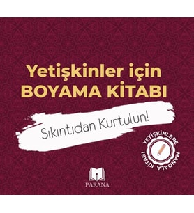 Yetişkinler İçin Boyama Kitabı-Mandala