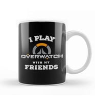 I Play Overwatch With My Friends Kupa Bardak Porselen