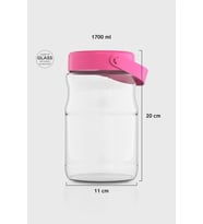 Renga Macro 1700 ml Cam Kavanoz 131074 Fuşya