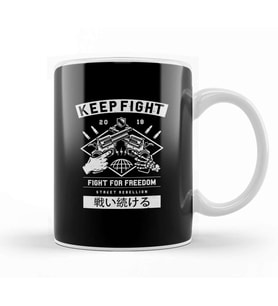 Fight For Freedom Kupa Bardak Porselen