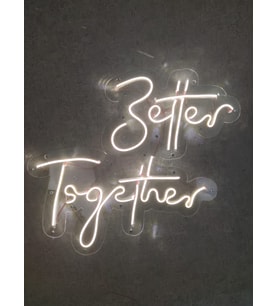 Better Together Neon Tabela Düğün Kına nikah organizasyon dekoru