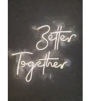 Better Together Neon Tabela Düğün Kına nikah organizasyon dekoru
