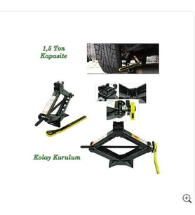 Oto Kriko Cırcırlı Kriko Araba Kriko 1.5 Ton Kriko N11.238
