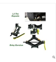Oto Kriko Cırcırlı Kriko Araba Kriko 1.5 Ton Kriko N11.238