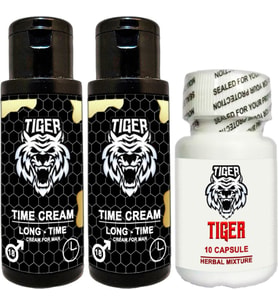 Tiger : Erkeklere Özel Red Ginsengli Tongkatlı Set 2 Ad. 60 Ml + 1 Ad. Tiger 10Lu Caps
