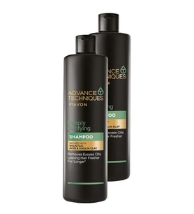 Avon Depply Purifying Yağlı Saçlar için Arındırıcı Şampuan 400 Ml. İkili Set