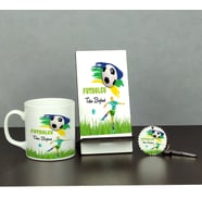 Futbolcu Üçlü Set (Kupa + Telefon Standı + Anahtarlık)