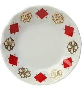 Yonca Kırmızı Çay Tabağı 11 Cm