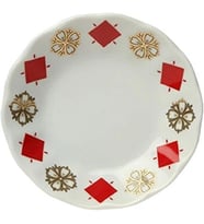 Yonca Kırmızı Çay Tabağı 11 Cm