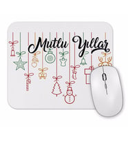 Mutlu Yıllar İllüstrasyon Mouse Pad