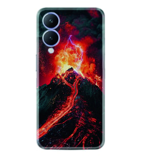 Vivo Y17S Kılıf Silikon Desen Özel Seri Yanardağ 1611