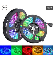 Rgb Şerit 5 Metre 16 Renkli Kumandalı Adaptörlü Çift Taraflı Bant