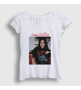 Presmono Kadın Beyaz Space Lana Del Rey T-Shirt 156942tt
