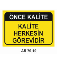 İŞ GÜVENLİĞİ UYARI LEVHASI 1 ADET PVC 21 X 29CM