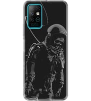 Infınıx Note 8 Kılıf Silikon Desen Özel Seri Iskelet Astronot 1613
