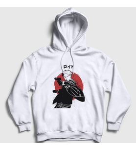 Presmono Unisex Beyaz Loid Forger Anime Spy X Family Kapüşonlu Sweatshirt 317941tt