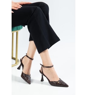 Suins Peart Model Bilekten Bağlamalı Kadın Stiletto Ayakkabı