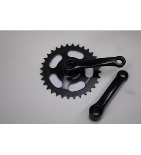 BMX BİSİKLET 36 T AYNAKOL KÖŞELİ MODEL SİYAH RENK BMX ORTA DİŞLİ