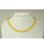 Sitrin Taşı Koyu Renk Kolye 8mm (klipsli)