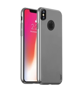Buff iPhone X ile Uyumlu Slim Fit Kılıf Silver
