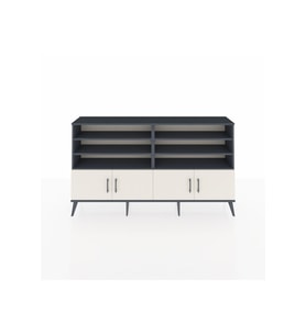 Arges Konsol 6 Raflı 4 Kapaklı 176x30x99 Antrasit-Aytaşı/Çam