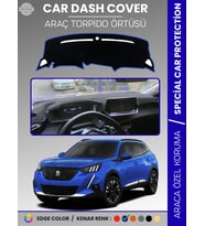 PEUGEOT 2008 (2019-2021) Torpido Örtüsü Panel Koruma Torpido Koruma Birebir Uyum Kaymaz Özel Kesim