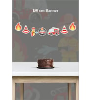 İtfaiye Temalı Büyük Banner *Kalın Kağıt 150cm