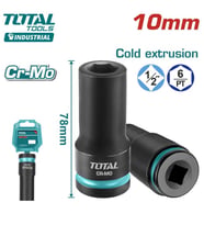 Total 10 Mm 1/2 Altı Köşe Darbeli Derin Lokma THDIS12102L