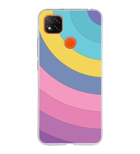 Xiaomi Redmi 9C Uyumlu Kapak Renk Cümbüşü Tasarımlı Şeffaf Silikon Kılıf