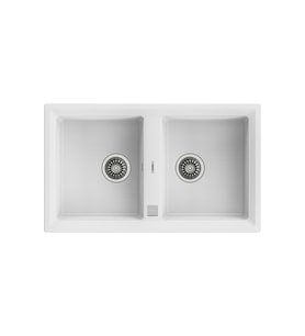Teka Stone 90 B-Tg White Granit Eviye (Beyaz)