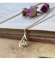 Kişiye Özel 925 Ayar Gümüş Allah Kolye