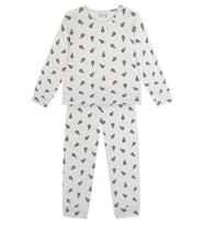 Organik Gri Yeşil Erkek Çocuk Pijama Takımı