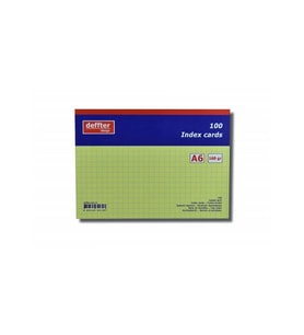DEFFTER INDEX KARTI A6 SARI KARELİ