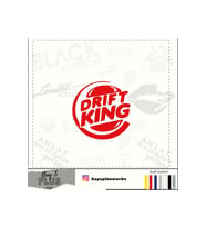 Drift King İçin Uyumlu Aksesuar Oto Cam Sticker Kırmızı 20 Cm