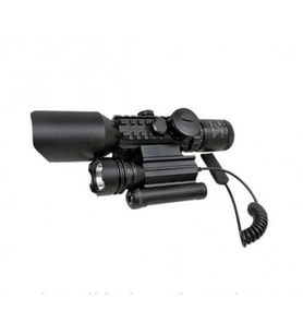 3-10X42  Zoomlu Av Tüfeği Dürbünü  Lazeri Zenon Fenerli M9