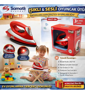 Işıklı ve Sesli Ütü Gerçekçi Evcilik Oyuncağı